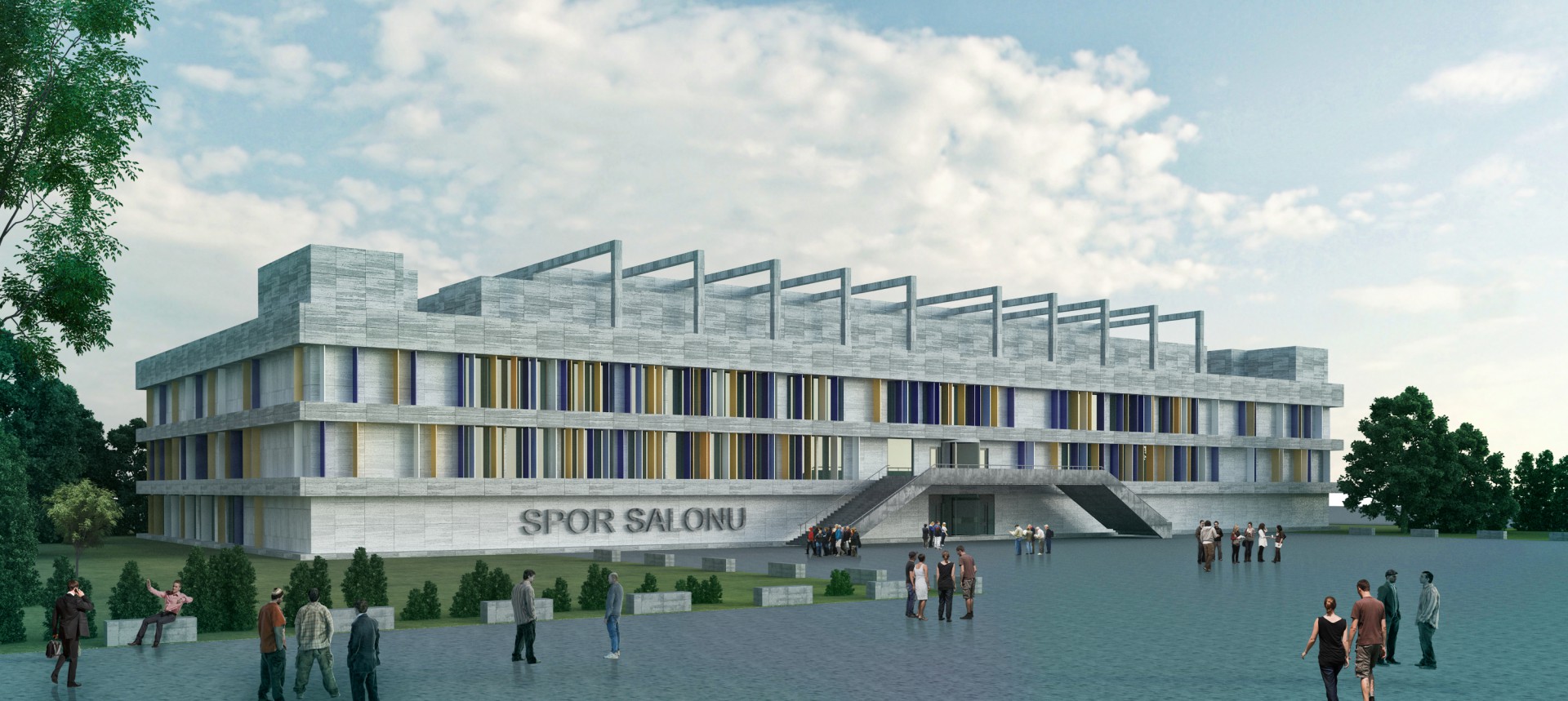 neon mimarlik hitit universitesi spor salonu